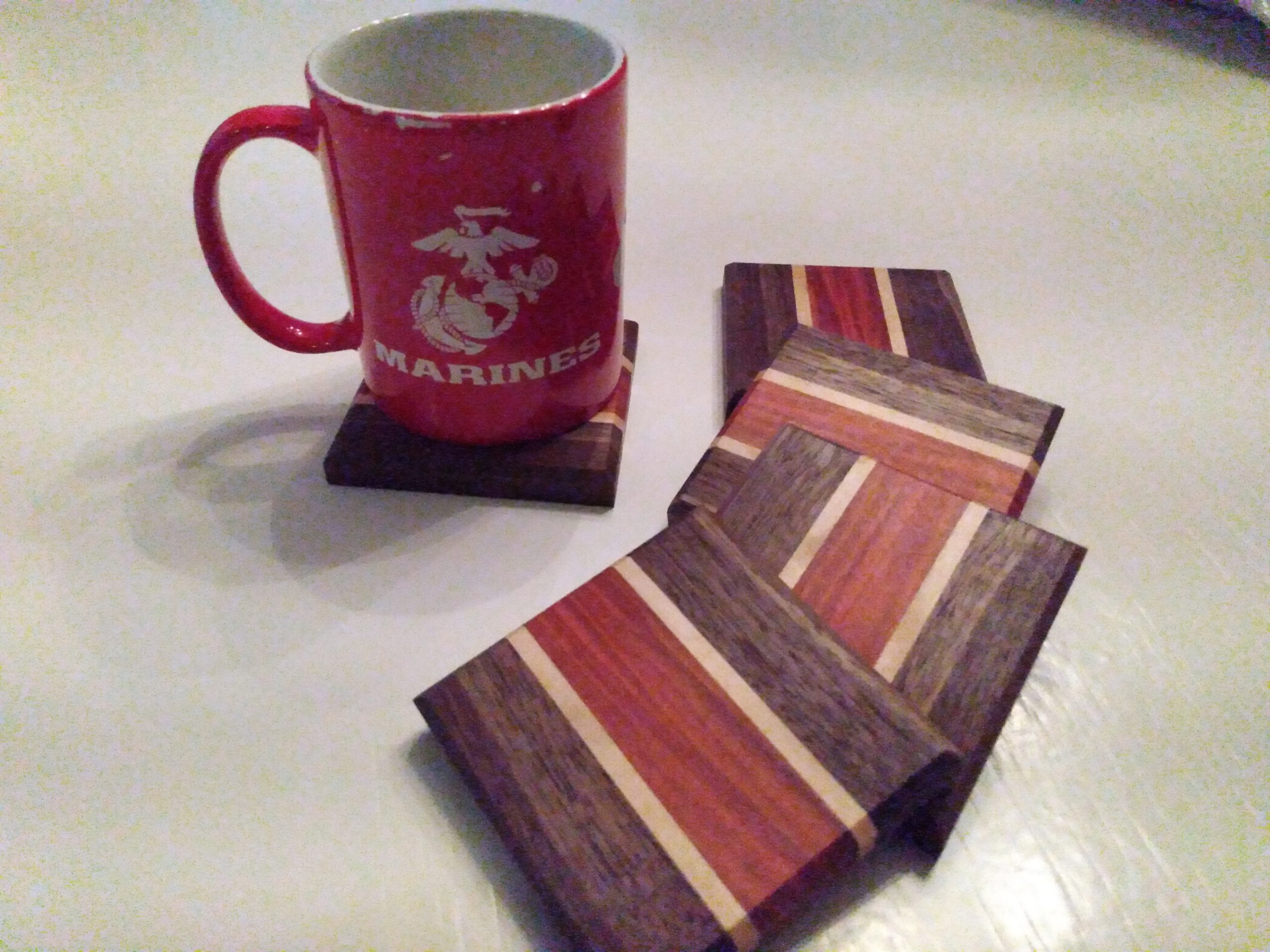 Cup with coasters