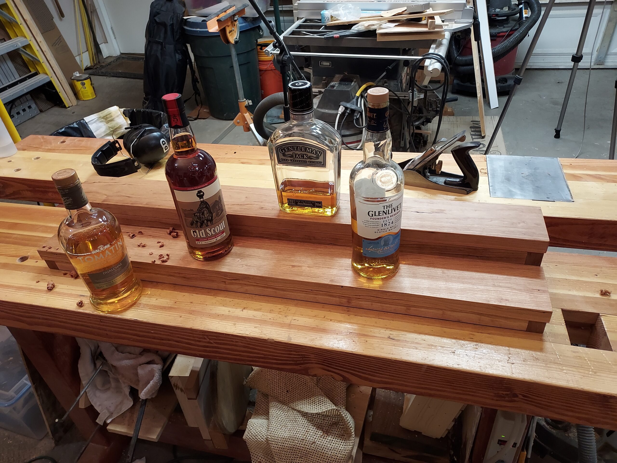 Completed Whiskey Display to Make You Proud